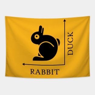 Duck Rabbit Illusion Tapestry