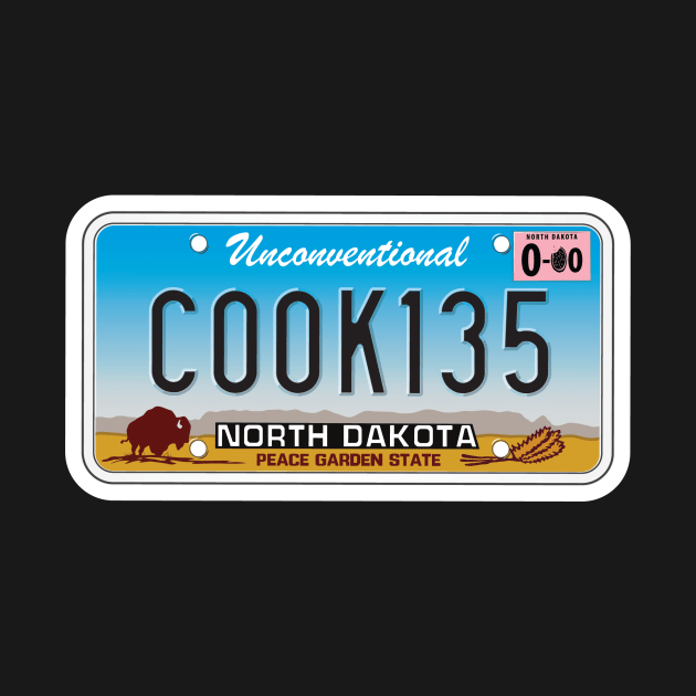 Cookies unco license plate by Unconventional Cookies