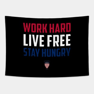 BSF - Work Hard Live Free Stay Hungry Tapestry