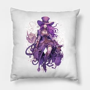 Steampunk Witch #4 Pillow