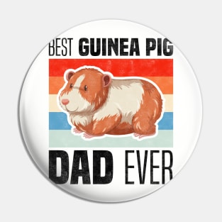 Best Guinea Pig Dad Ever, Rodents and Father's Day Pin