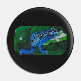 Blue Frog Pin