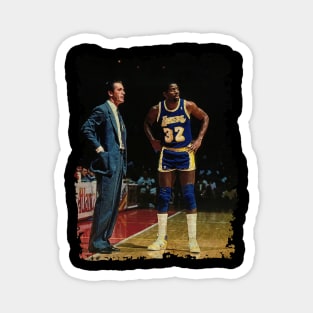 Pat Riley and Magic Johnson, 1983 Magnet