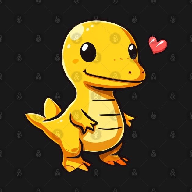 Cute Dino Valentine with Love by Suga Collection