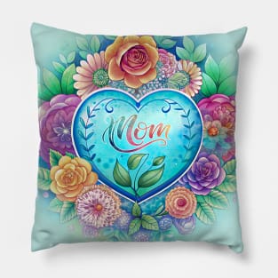 Mother's Day Celebration: A Heartfelt Surprise Filled with Floral Love for Your Mom Pillow