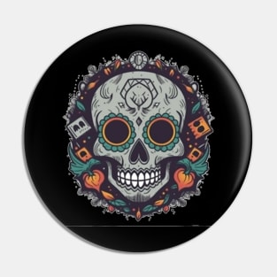 day of dead,  Dia De Los Muertos Pin