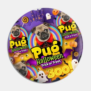 Pug halloween gifts v2 Pin