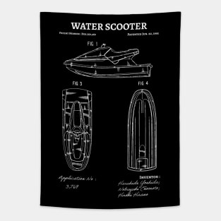 Water Scooter Patent / water scooter gift idea Tapestry