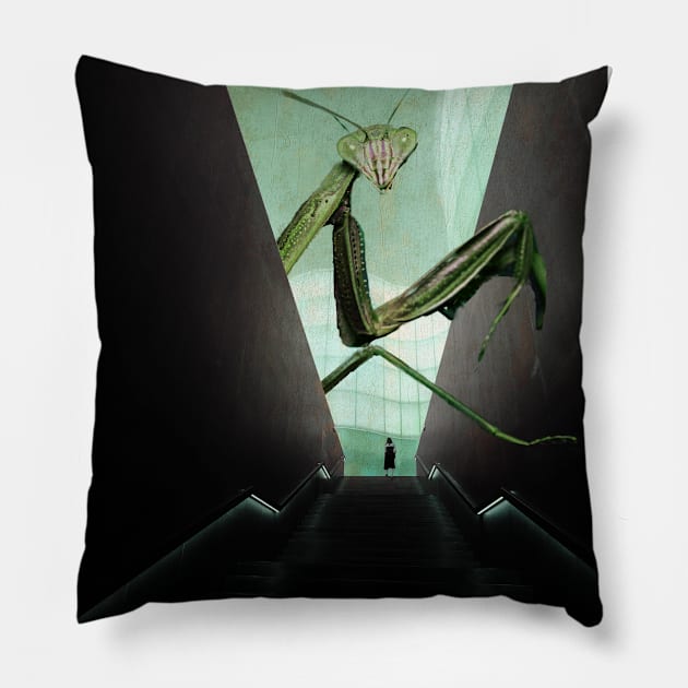 At the museum Pillow by mintchocollage