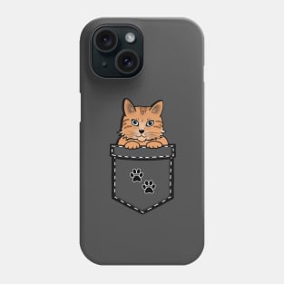 Ginger Pocket Cat Phone Case