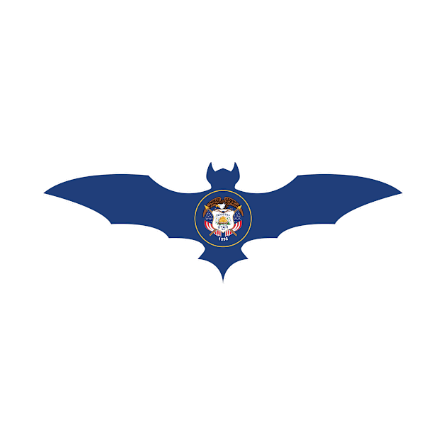 Utah Bat Flag by Wickedcartoons