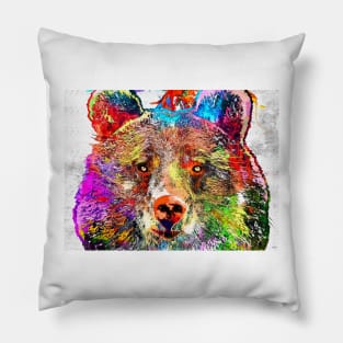 Bear Grunge Pillow