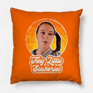 Napolean Dynamite - Deb - Tiny Little Seahorses - Distressed Pillow