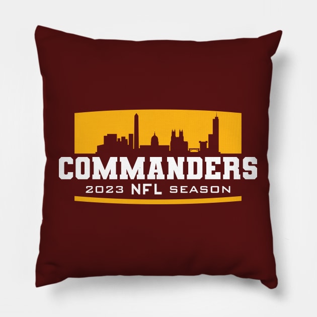 2023 Commanders Pillow by Nagorniak