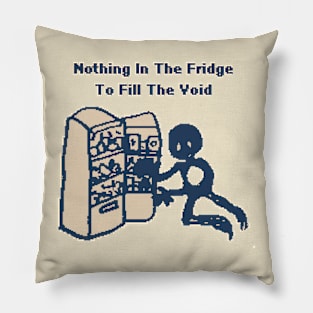 Nothing In The Fridge To Fill The Void - 1Bit Pixelart Pillow