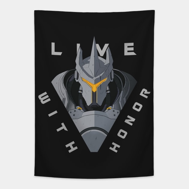 LIVE WITH HONOR Tapestry by ThePipeDreamer