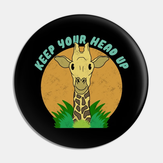 Keep Your Head Up Pin by Milasneeze