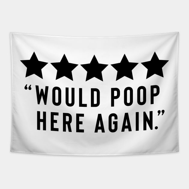 Would Poop Here Again Tapestry by Dojaja