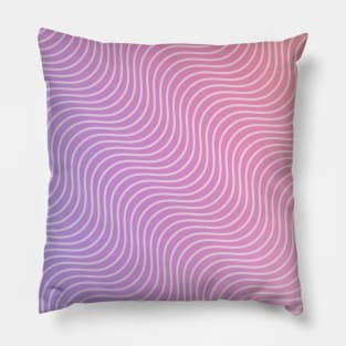 gradient wave pattern Pillow