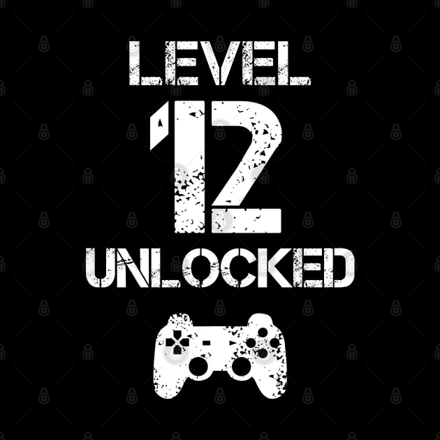 Level 12 Unlocked T-Shirt - 12th Birthday Gift by Ilyashop