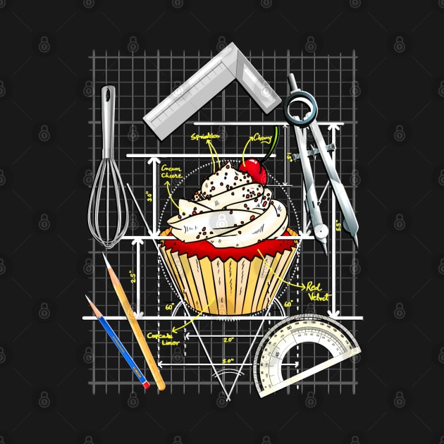 For the love of Architecture and Baking - Cupcake design by Roy's Disturbia