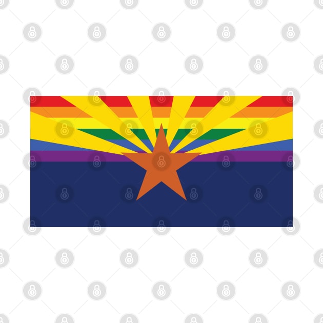 Rainbow Arizona Pride Flag by MichelleBoardman