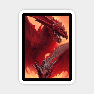 Eborsisk Red Dragon Magnet