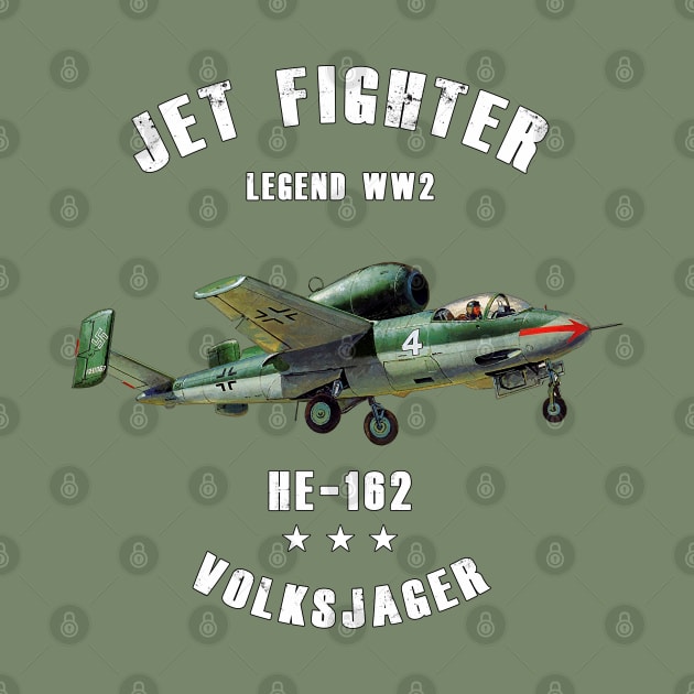 Heinkel He 162 Volksjager Military Jet Fighter Plane WW2 by Jose Luiz Filho