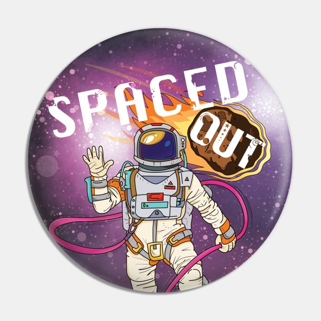 Spaced Out Spaceman / Astronaut Pin by ShutterStudios