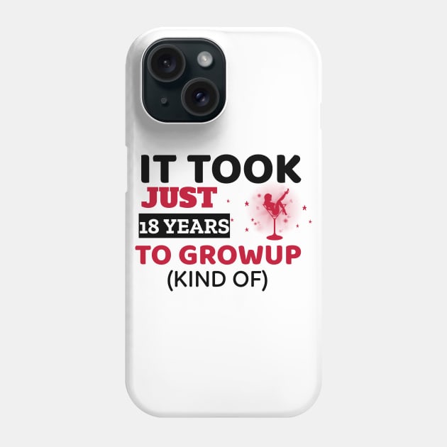 It Took Just 18 Years To Grow Up - Funny Phone Case by Unapologetically me