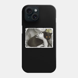 Cats are King of human Phone Case