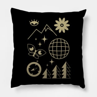 Golden Camping Collection Pillow