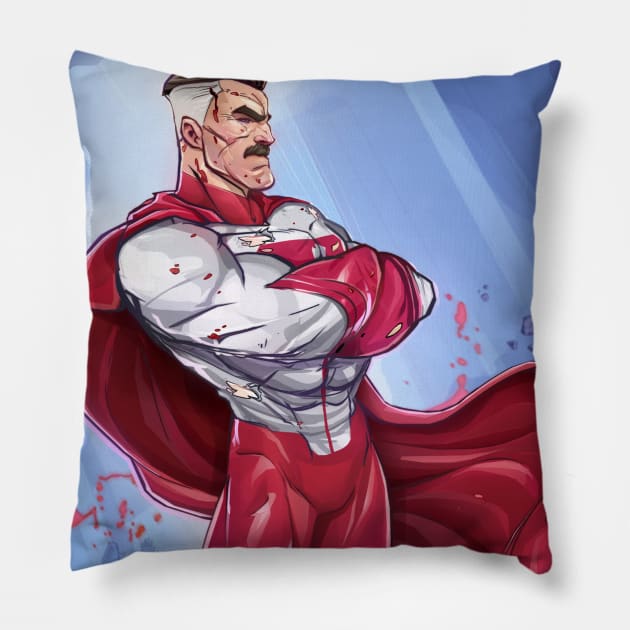 omniman Pillow by super villain