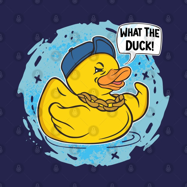 Funny Rubberduck "What The Duck" by FloraLi