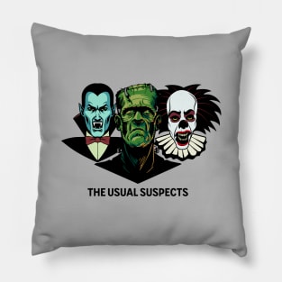 Halloween Scary Monsters Pillow