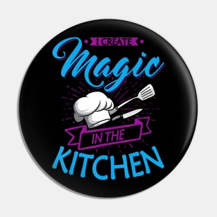 Chef Magic Kitchen Chief Cook Hat Culinary Sous Chef Cuisine Pin