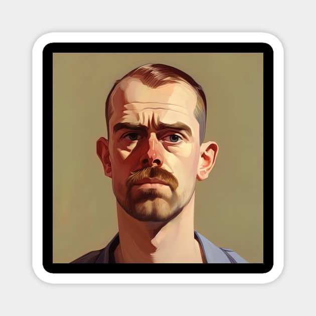 Edward Hopper Magnet by ComicsFactory