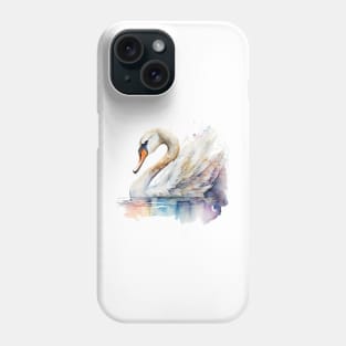 Swan Watercolour Phone Case