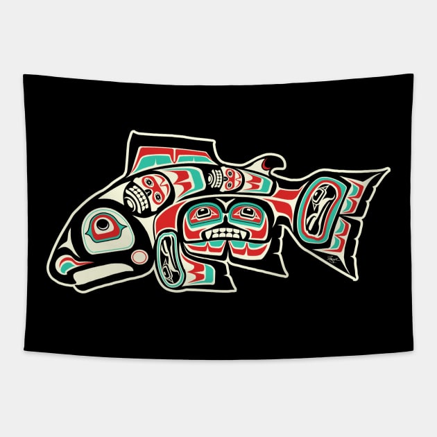 Alaskan Salmon Tapestry by ZugArt01