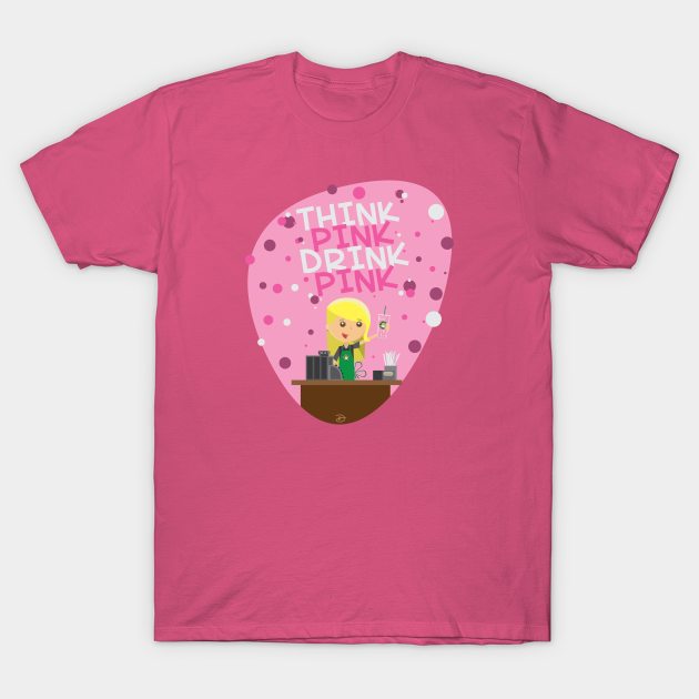 Discover Think Pink Drink Pink - Starbucks - T-Shirt