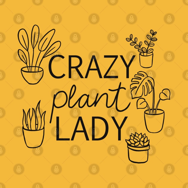 Crazy Plant Lady by Davilyn Lynch Illustration