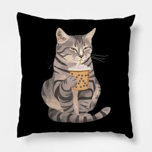 Cat's Boba Magic Pillow