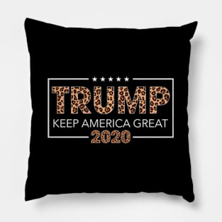 Trump 2020 Keep America Leopard For Wo Pillow