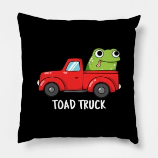 Toad Truck Cute Toad Pun Pillow