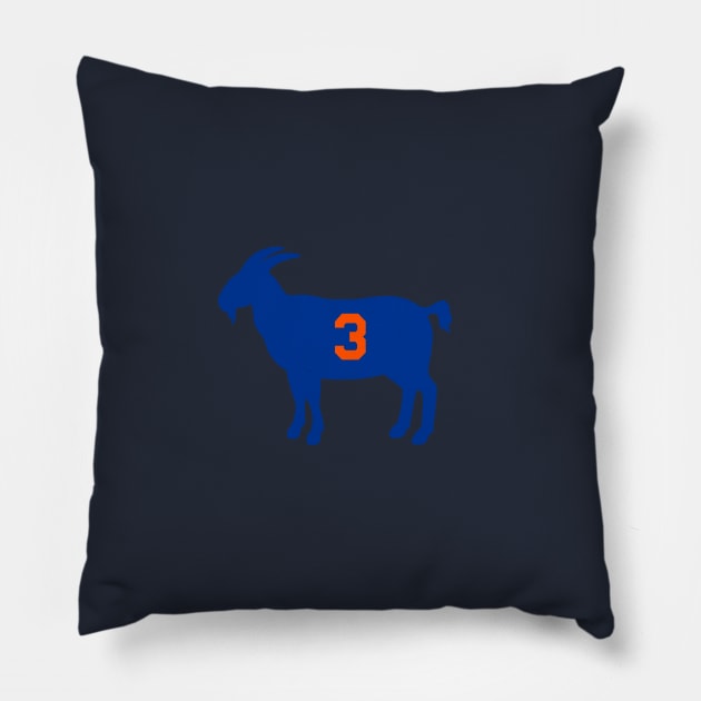 John Starks New York Goat Qiangy Pillow by qiangdade