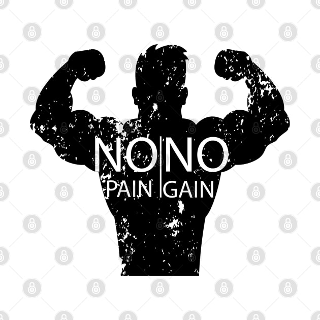 No pain no gain T-shirt by Takhail