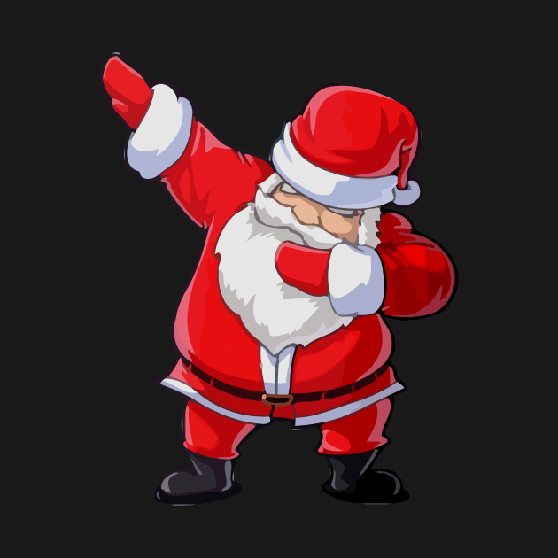 Dabbing Santa Christmas Tshirt Gift Dab Santa Claus by igybcrew