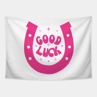 Good Luck Horseshoe Tapestry