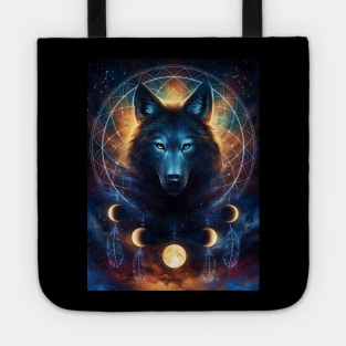 Dreamcatcher Wolf Tote