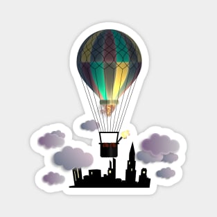 Balloon Aeronautics Night Magnet